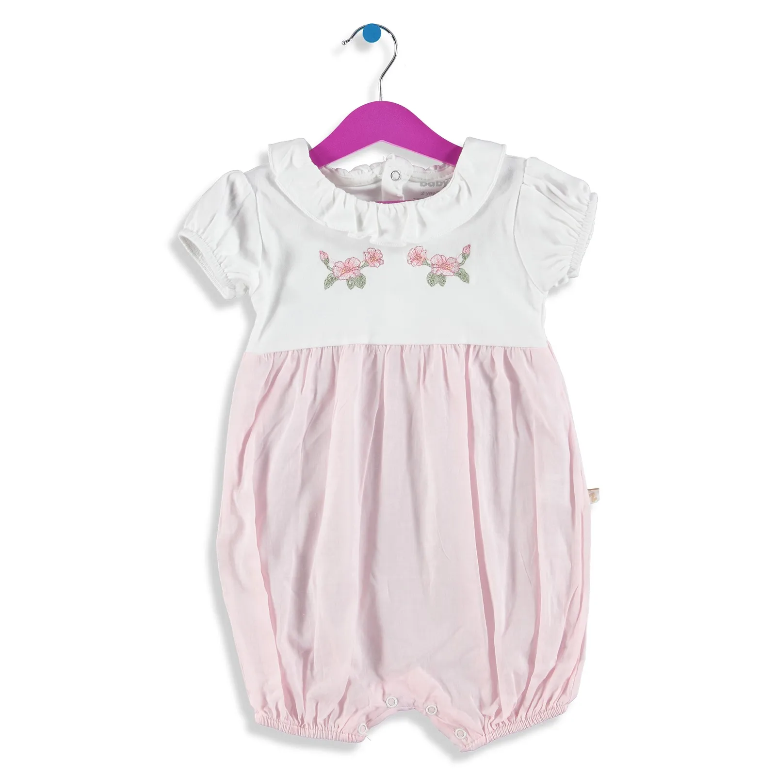 

ebebek BabyZ Baby Girl Embroidered Short Romper