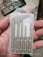 Drill-Bit-Set Tile-Cutter Power-Tools-Accessories Ceramic Glass Hex Shank TASP Carbide