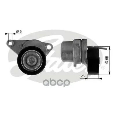 Натяжитель Ремня Приводного Citroen C2/C3/C4/Peugeot 307 1.4/1.6 Gates T38313 Gates арт. T38313