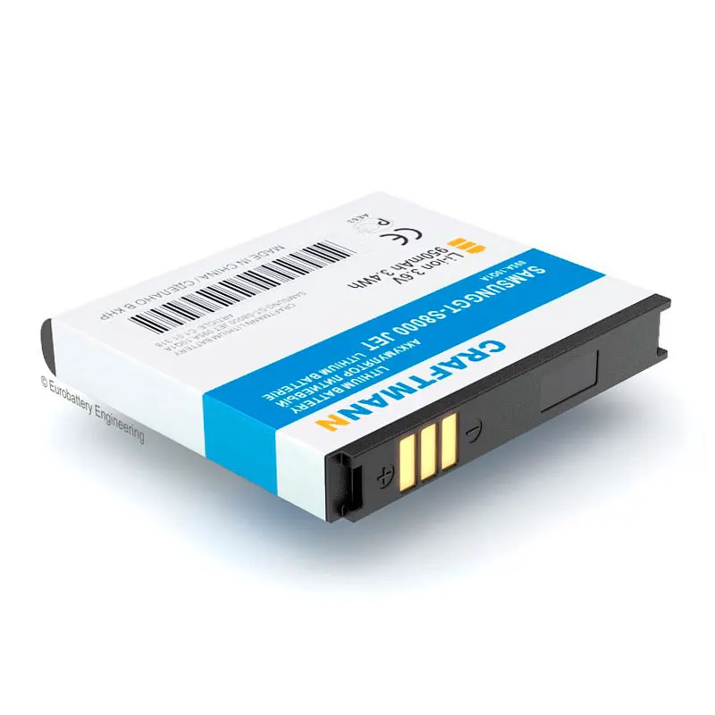 

Replacement Battery 950mAh SAMSUNG GT-M8000/S7550 BLUE EARTH/S8000 JET/S8003 JET (EB664239HU)