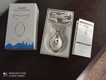 Wrinkle-Removal Lifting Face-Skin Facial-Neck-Massager LED Amazefan 7in1rf EMS Au 3-Colors
