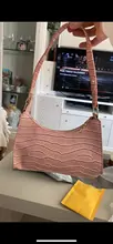 Bolso de piel sintética suave para mujer, bolsa de hombro pequeña de diseño a la moda, Color sólido Retro, Color púrpura