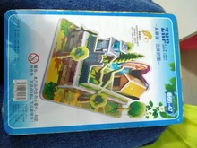 Rompecabezas 3D de Castillo de dibujos animados para niños, juguetes educativos de aprendizaje, regalo para chico