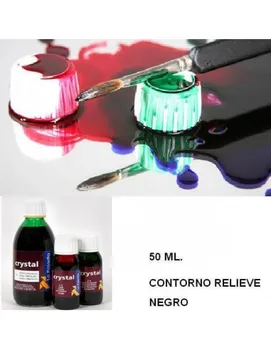

LACQUER GLASS TRANSPARENT 20 ML CONTOUR EMBOSSED BLACK
