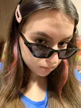 Gafas de sol con montura pequeña para mujer, lentes de sol a la moda, UV400, anteojos de sol Vintage, gafas de sol tipo Ojo de gato, sencillas para montañismo y Pesca