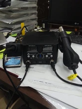 Estación de soldadura de pistola de aire caliente digital ESD, 800W, 2 en 1, 220v, para Estación de reparación SMD, actualización 8586