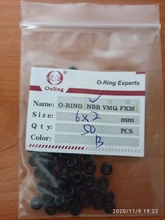 Oil-Rings Sealing NBR Black Rubber 50pc/Lot