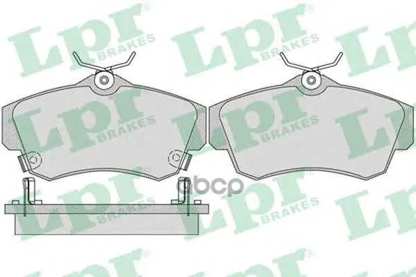Колодки Тормозные Chrysler Pt Cruiser 1.6-2.4 00- Передние Lpr 05p1061 Lpr арт. 05P1061