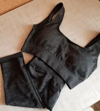 Conjunto de sujetador y mallas deportivas para mujer, ropa de entrenamiento, para gimnasio y yoga atlético, 2 piezas