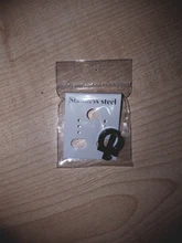 Pendientes Piercing falsos de acero inoxidable para mujer y hombre, pendientes sin perforación, Cruz, gótico, Punk, Rock, 1 unidad