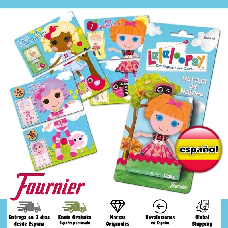 Fournier, Mazzo Per Bambini Da 40 Carte, Lalaloopsy, Bambole Di Pezza, Puzzle, Gioco Da Tavolo, Gioco, Famiglia, Bambini, Istruzioni In Spagnolo, A Pa