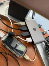 Switch-Box Monitor Usb Kvm Rocketek Sharing Keyboard-Mouse-Printer 2-Cables 2-Port 