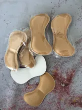 5 pares de tacón plantilla para alivio del dolor cojín Anti-desgaste adhesivo cuidado de los pies almohadillas etiqueta engomada del talón forro del tacón puños accidente plantilla parche