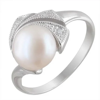 

Esthete ring with pearls and cubic zirconia