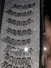 Conjunto de pestañas postizas magnéticas largas 3D de visón, pestañas postizas gruesas naturales magnéticas, 5 unidades