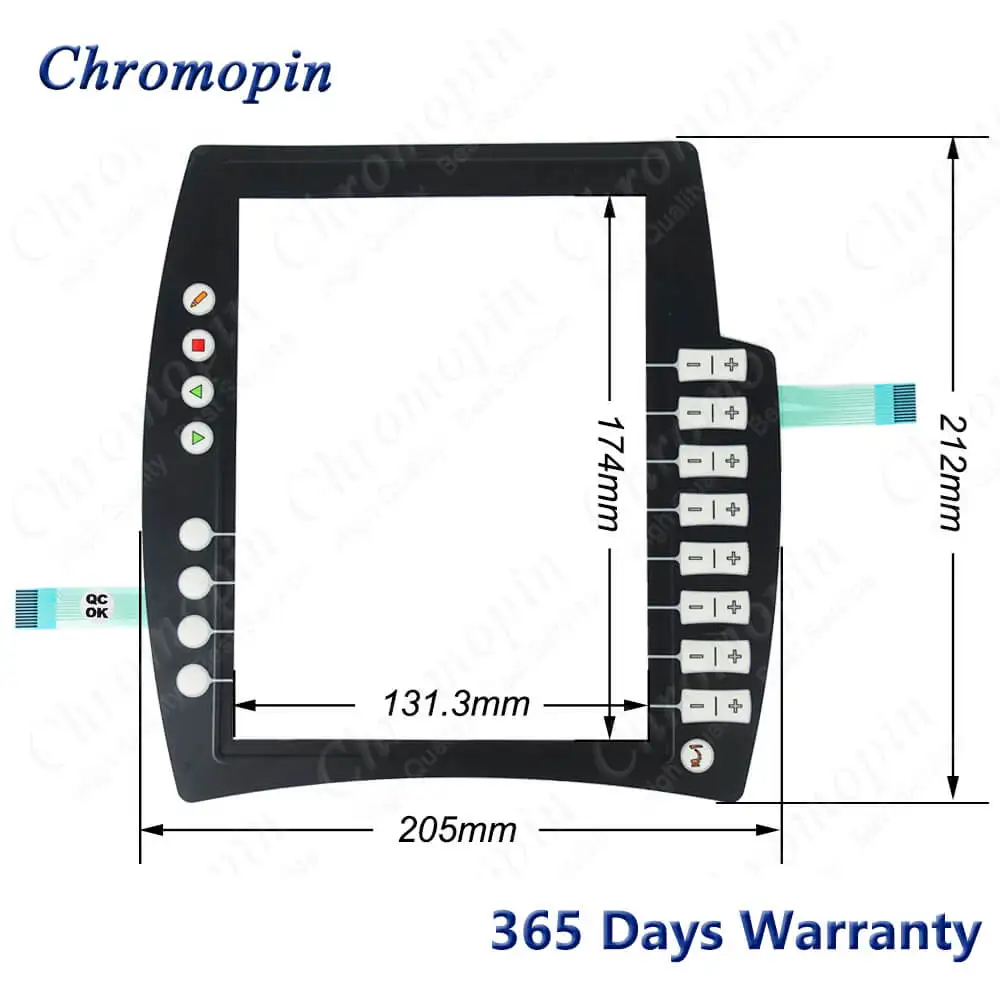 Digitador de Vidro do Painel da Tela de Toque para Smartpad Kuka Krc4 00216801 00168334 00-189002 Ensinar Pingente Mais Teclado de Membrana Painéis e LCDs p/ tablet - Imagem 2