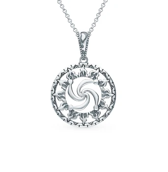 

Silver Pendant-amulet "symbol of the genus in the Sun" sunlight sample 925