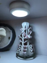 Under-Cabinets-Lights Wardrobe Sensor Led Dimmable Kitchen Touch Close Warm White Double-Color