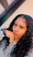 Peluca Frontal de encaje con ondas al agua, cabello humano Sdamey 13 × 360 × 6, encaje rizado profundo, Frontal, brasileña, 28, 30, 40 pulgadas, 4x4, cierre, 4/13