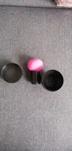 Esponja de maquillaje sin látex, polvo de cabeza de seta, base líquida, soplo seco y húmedo, herramienta cosmética multifunción, caja de almacenamiento de Tamp