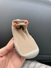 Zapatos de calcetín antideslizantes para bebé, zapatos de suela de goma suave, calcetín para bebé, botines para bebé