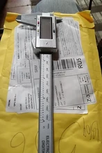 Calibradores digitales Vernier para medición de altura, micrómetro electrónico LCD de 150mm y 6 pulgadas, instrumentos de Medidor de fibra de carbono