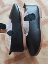 Zapatos básicos Mary Janes para niñas, zapatillas informales antideslizantes, de cuero, color negro