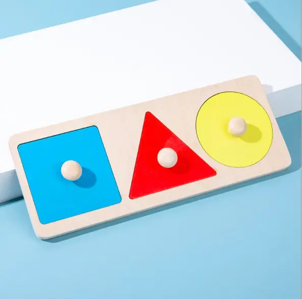Montessori Toy Wooden Grasp Board Geometric Shape Educational Color Sorting Math Puzzle Preschool Learning Game Baby Kids Gift - Image 11