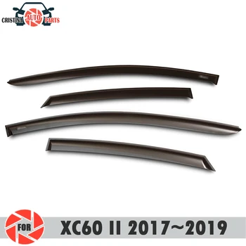 

Window deflector for Volvo XC60 II 2017-2019 rain deflector dirt protection car styling decoration accessories molding
