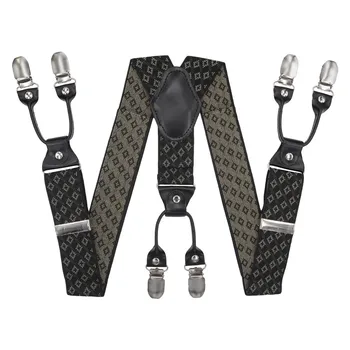 

Suspenders for trousers wide (3.5 cm, 6 clips, black) 17-56372