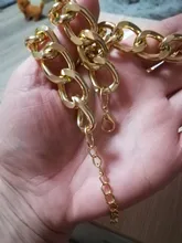 Modyle-collares de Color dorado estilo Punk Vintage, cadena gruesa, collares y colgantes, joyería para mujer, venta al por mayor