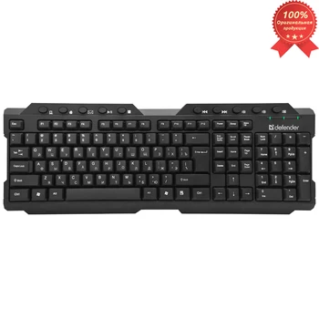 

Wireless keyboard DEFENDER Element HB-195 RU (black) USB multimedia