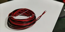 Cable eléctrico de cobre estañado de 2 pines, Cable de extensión de alimentación de larga duración, 300V, PVC, rojo, negro, 18, 20, 22 AWG