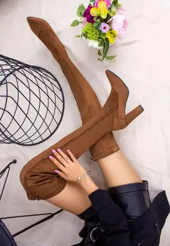 

Satisfied Fashion Taba Süet Çorap Çizme