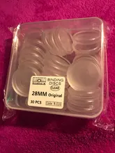 Fromthenon Color transparente hoja de plástico disco de Binder anillos planificador de colección de recortes Ring Binder para seta agujero portátil