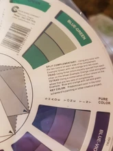 Pigmento de uñas para tatuaje profesional, rueda de 12 colores, tarjeta de papel, diseño de tres niveles, guía mixta, redondo, gira el círculo Central