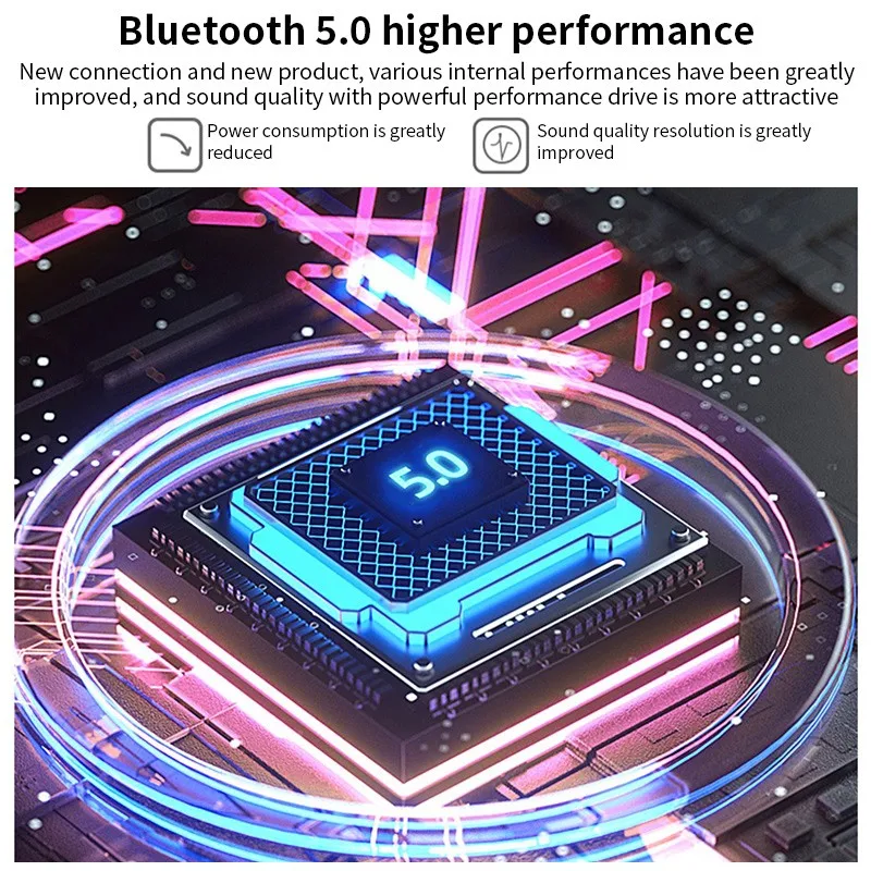 B39 LED Colorful Breathing Lights Portable Folding Built in FM Wireless Bluetooth Headphones With MIC Support TF Card Mp3 Player