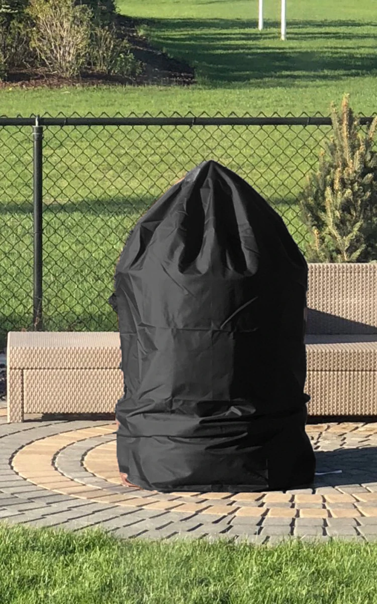 Custom made Kettle Grill Barbecue Cover 28''Dx35.4''H (D:71xH90cm) Cnsjmade Round Grill Covers
