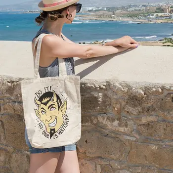 

Angemiel Bag Do It No One Is Watching Shopping Beach Tote Bag