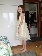 Vestido de verano para niñas, ropa con diseño de funda y volantes de encaje, para fiesta de cumpleaños de 3 a 8 años, 2020