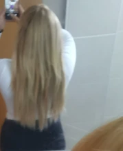 XINRAN Clip en una pieza de pelo brasileño extensiones 5 Clips de pelo pieza Clip recto extensiones de cabello sintético