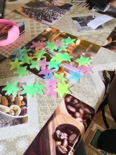 Decal Wallpaper Decorative 3d-Stars Luminous Fluorescent Glow-In-Dark 50pcs Plastic
