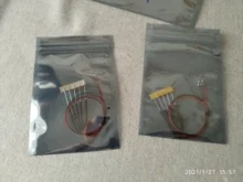 Microlitz con cable LED, resistencia de 8-12V, 20cm, bricolaje, 9 colores a elegir, 100 unidades, 0805 SMD