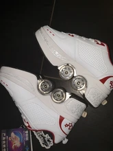 Zapatos de Parkour deformables para adultos y niños, patines con cuatro ruedas, para correr, unisex