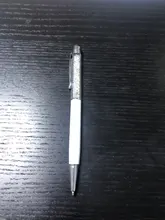 Bolígrafo de cristal creativa, bolígrafo de diamante bolígrafos de papelería, bolígrafo táctil, 11 colores, negro aceitoso, 1 Uds./venta