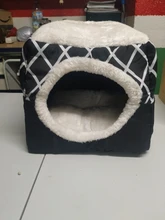 Cama para perros, gatos, cama blanda cama perrera casa cueva cama de saco para dormir Pad tienda mascotas invierno cálido y acogedor camas 2 tamaño L XL 2 colores