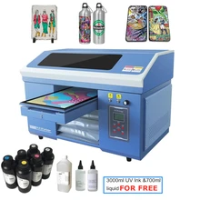 

A3 UV Printer with 3700ML Ink Set Flatbed Printer Fastprint Speed for Phone Case Cover Acrylic Plastic Automatic Printer Machine