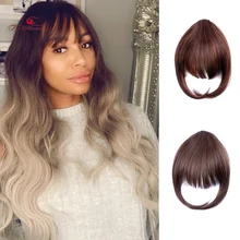 New False Clip In Bangs Hair Extension Natural Color Overhead Bangs For Women Fringe Fake Hair Clearance Price Hairpiece
