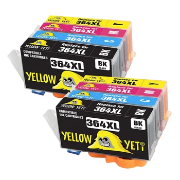 

8pcs 364XL Compatible Ink Cartridge Compatible for HP 364 XL Photosmart 5510 5510 e-All-in-One5511 5512 5514 5522