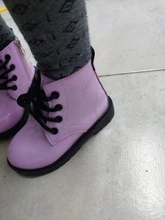 Zapatos de piel sintética para niños, botas a prueba de agua, botas de nieve para niños y niñas, botas de goma, a la moda Zapatillas de deporte, novedad de invierno de 2021